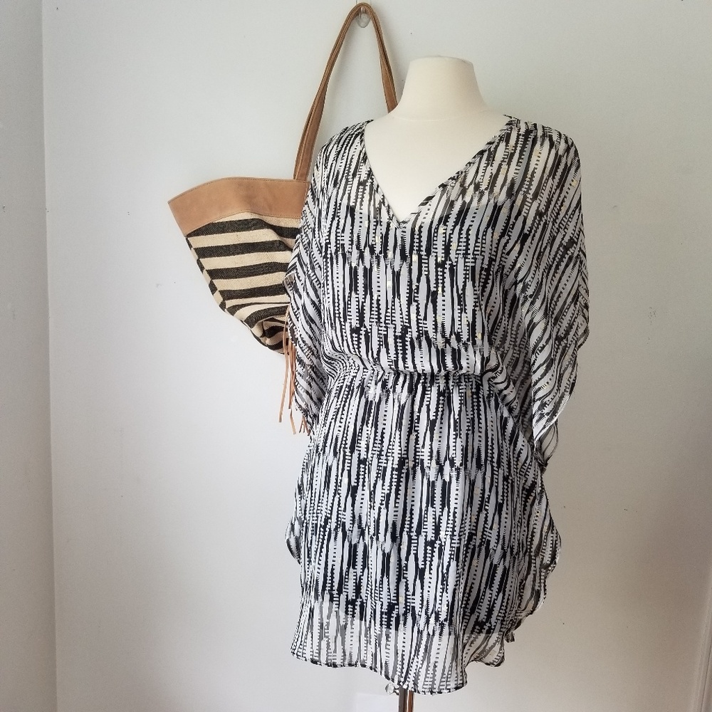 Express Printed Boho Dress SIZE XS